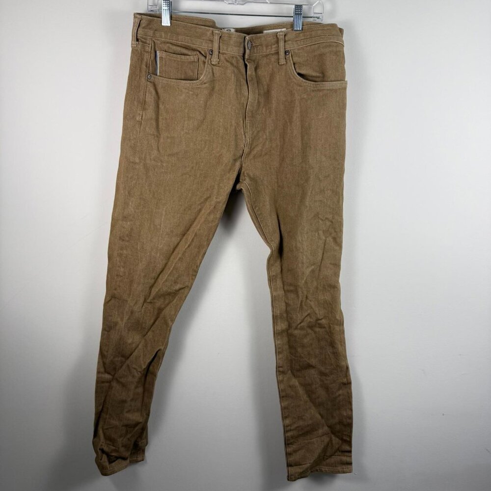 Men's Slim Straight Jeans in Brown - Classic Neutral Style
